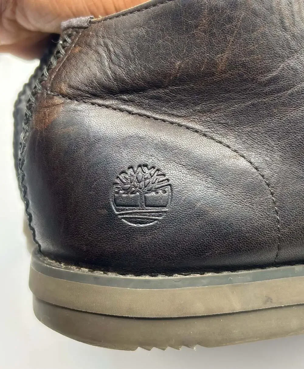 Timberland Yorkdale Brown Leather Lace-Up Chukka Boots (Model A24AZ)